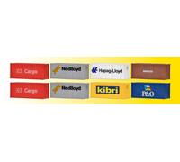 Kibri 10924 20-foot container, 6 pieces, kit, H0