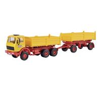 Kibri 14122 H0 Construction Vehicle Model Mercedes Benz Dumper with Trailer Edition Emil Bölling