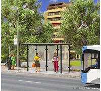 Kibri 38179 Bus stop with flat roof