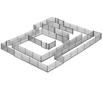 Kibri 38605 Wire Mesh Fence Gray, Kit, H0