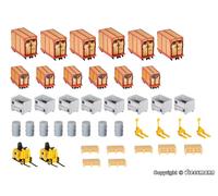 Kibri 38647 H0 Small Container And Loads Set