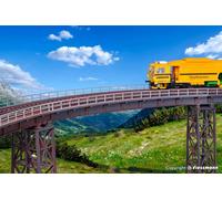 Steel girder bridge curved, single track HO/OO Gauge Kibri 39706