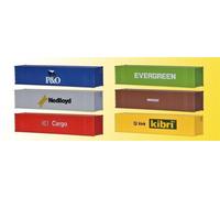 Kibri 10922 1/87 Model Ho Kit 6 Large Containers 40 Feet H0