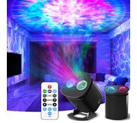 KIBTOY Galaxy Projector Light for Bedroom, Night Light Projector with Sunset Lamp & Remote, LED Star Projectors 49 Color Modes Adjustable Speed & Brightness Party Room Decor Teen Girl Boy Gift (Black)