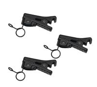Kicada 3pcs ABS Lavalier Microphone Clips, Black Lav Mic Metal Wire Clip for Sony UWP Saramonic Sennheiser Boya Shure Lavalier Lapel Microphone, 6.2mm Lapel Microphone Clips Replacement Kit