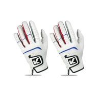 KICAS Nano Materials Golf Gloves, Pack of 2, Breathable & Washable, for Right & Left Handed Golfers (ML, Worn Left Hand)