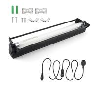 kicder T5 UVB Reptile Light Fixture Combo Kit 8W,10.0 UVB Desert Lamp for Bearded Dragon Gecko Tortoise Lizard,Full Spectrum Terrarium Hood with Reptile Bulb,Essential Lighting for Reptile Cage Tank