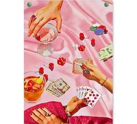 KICHANG Pink Modern Diamond Painting Diamond Painting Kits,5D Diamond Painting Kits for Adults,Diamond Art Diamond Dots Round Full Drill Diamonds Diamond Art Kits Crafts for Wall Decor&Gift-12x16in