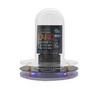 KICHI RGB Nixie Tube Clock Smart WIFI Networked LED Light-Emitting IPS Color Screen DIY Analog Digital Tube Night Light Easy Install
