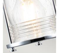 Luminosa Lighting Luminosa Kichler Ashland Bay Wall Lamp Polished Chrome, Ip44