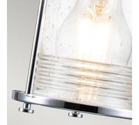 Kichler Ashland Bay Wall Lamp Polished Chrome IP44 Netlighting Grey One Size