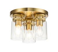 Kichler Brinley 3 Light Flush Ceiling Light - Brushed Brass