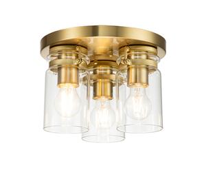 Kichler Brinley 3 Light Flush Ceiling Light - Brushed Brass