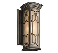 KICHLER Bronze coloured Franceasi outdoor wall light