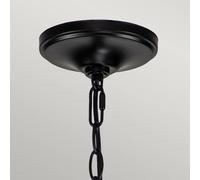 KICHLER Capitol Hill chandelier, 12-bulb, black
