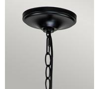 KICHLER Capitol Hill chandelier, 6-bulb, black