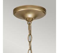 KICHLER Capitol Hill chandelier, 6-bulb, brass
