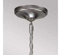 KICHLER Capitol Hill chandelier, 6-bulb, brushed nickel