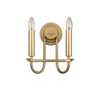 Kichler Capitol Hill Twin Wall Light - Natural Brass