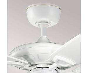 KICHLER Ceiling fan Kevlar 60 IP44, white, Ø 152 cm
