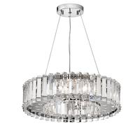 Elstead Crystal Skye - 8 Light Chandelier Chrome Finish, G9