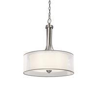 Luminosa Lighting Elstead Lacey 4 Light Large Pendant, Antique Pewter, E27