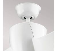 KICHLER LED ceiling fan Phree 56, three-blade, white