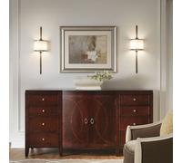 KICHLER LED wall light Mona IP44 height 55.9 cm tin-plated
