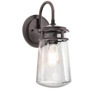KICHLER Lyndon outdoor wall light, glass lampshade 38.1 cm