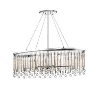 Kichler Piper 6 Light Oval Chandelier - Polished Chrome