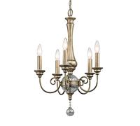 Elstead Rosalie 5 Light Chandelier Gold Finish, E14