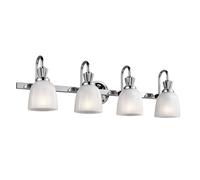 KICHLER Stylish LED wall light Cora, four-bulb