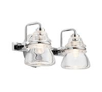 Kichler Talland 2 Light Bathroom Wall Light - Polished Chrome