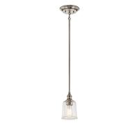 Kichler Waverly Glass Ceiling Pendant Light - Pewter
