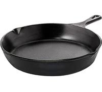 KICHLY 20 cm Pre-Seasoned Cast Iron Skillet Frying Pan, Induction Compatible Cookware for Indoor & Outdoor Use (8 inch, 20 cm, Cast Iron, Induction, Pack of 1)