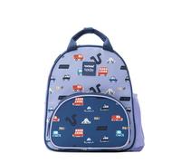 Kichna Kids Backpack Themed Bag with Mesh Side Pockets, Cushioned Buckle Straps, Carry Handle | Lightweight Toddler Schoolbag | Children’s Bags Cars Themed Backpack