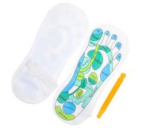 KICHOUSE 1 Pair Acupressure Socks Feet Massage Socks Elastic Fiber Soft Material Simple and Convenient Design Keep Feet Warm Locate Massage Area Household Use for Beginners and Men