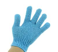 KICHOUSE 1 Pair Bath Glove Exfoliating Five Finger Shower Mitt for Body Scrubbing with Stretchy Nylon Material, Easy to Put and Take, for Sauna and Bath Use