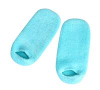 KICHOUSE 1 Pair Blue Gel Heel Socks Moisturizing Ankle Socks for Dry Cracked Feet Heel Protection and Soft Yarn Material, Portable Foot Care for Daily Use