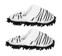 KICHOUSE 1 Pair Cozy Detachable Mop Slippers for Women Chenille Floor Cleaning Shoes Washable Duster Slippers for Effortless Home Cleaning Safe Floors for Kitchen Living Room and Office