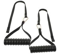 KICHOUSE 1 Pair Fitness Machine Handles for Resistance Exercise and Bodybuilding, Ergonomic Nylon and Tpr Pulling down Handles for Home Gym Workout and Muscle Training