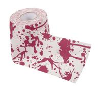 KICHOUSE 1 Roll Halloween Bloodstain Toilet Paper Roll Unique Scary Printed Tissue for Bathroom Decor Lightweight Gentle Texture for Halloween Parties and Pranks Fun Decoration for Family