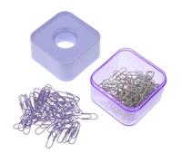 KICHOUSE 1 Set Magnetic Decorative Paper Clips Purple Strong Clamping Force for Files Memos and Notes Practical Office Supplies for Daily Use