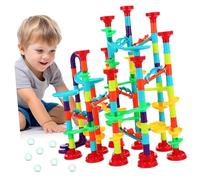 KICHOUSE 1 Set Marble Run Building Set for Marble Track Construction Set Safe Easy to Assemble for Educational Fun for Boys