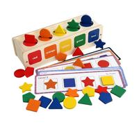 KICHOUSE 1 Set Study Box Shape Sorting Montessori Sorting Learning Shape Sorting Montessori Color Sorting Wooden