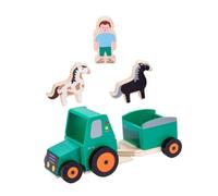 KICHOUSE 1 Set Wooden Tractor Educational Simulation Model for Creative Home Decor Smooth Surface for for Strengthening Parent Bonds