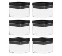 KICHOUSE 10 Pcs Plastic Display Boxes with Lid Square Display Case for Challenge Coins and Poker Chips Exhibiting, Easy to Access and Fashionable Tidy Appearance Storage Organizer