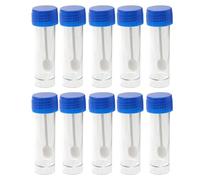KICHOUSE 10 PCS Plastic Specimen Containers for Stool Testing Medical Sample Cups for Laboratory and Pathology Use and Practical Test Cups