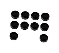 KICHOUSE 10 Pcs Professional Ice Hockey Pucks Durable Rubber Training Equipment for Game Practice Standard for Rink and Hockey Black