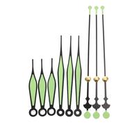 KICHOUSE 10 Sets Glow in The Dark Clock Hands Replacement Kit for DIY Clock Creations Aluminium Material for Watchmakers